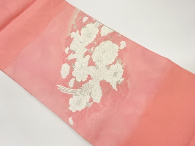 花鳥模様織出し名古屋帯